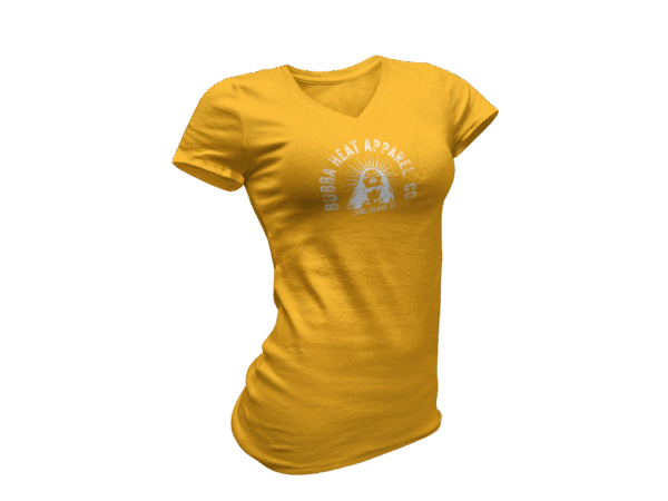 Women's V-Neck Bubba Heat Logo Print - Image 3